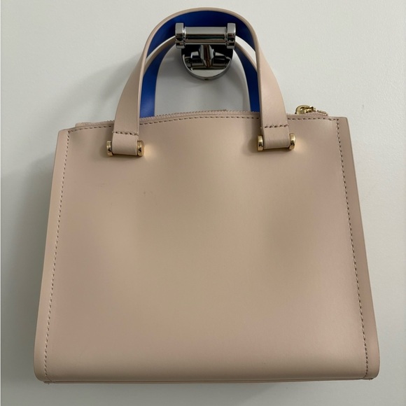 Kate Spade Arbour Hill Leather Tote Crossbody Blue Cream - Picture 7 of 16